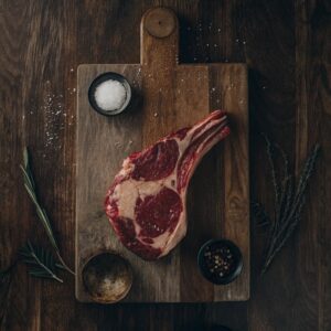 creating an image to represent a prime rib dry bri