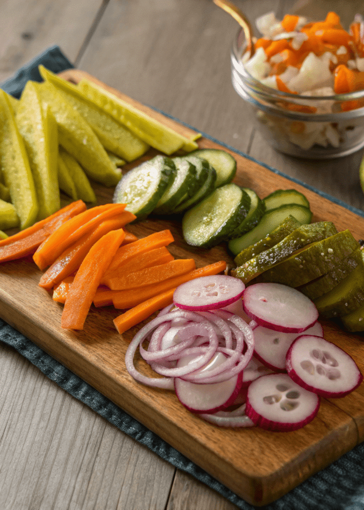 quick pickled vegetables recipe ingredients
