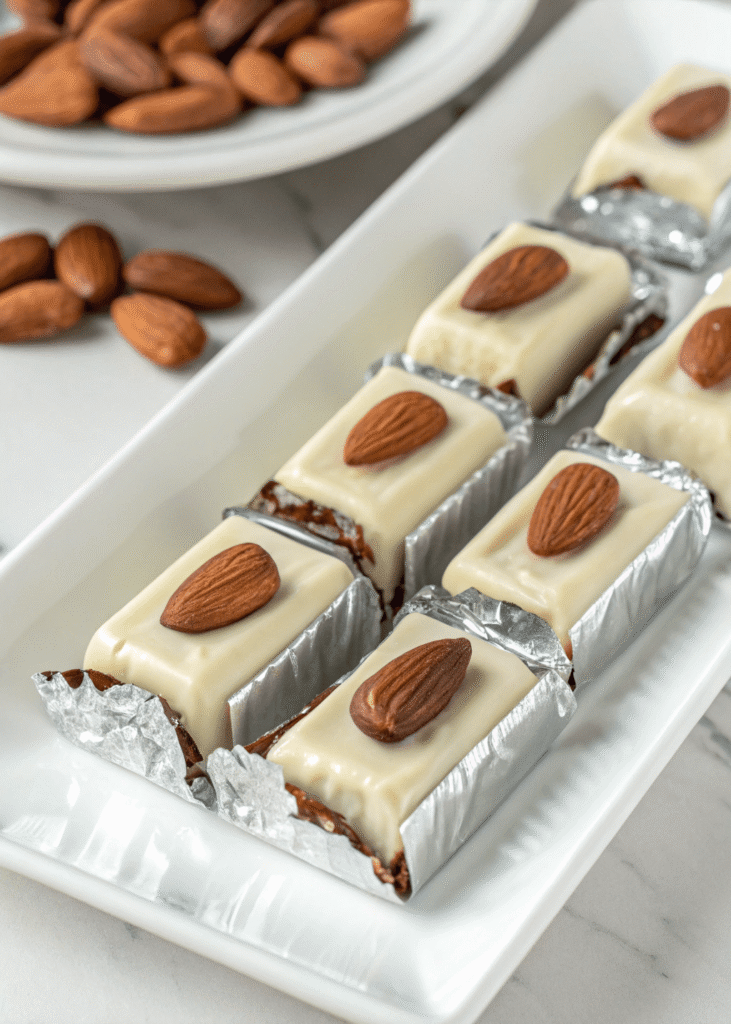 Healthy Almond Joys prep step by step