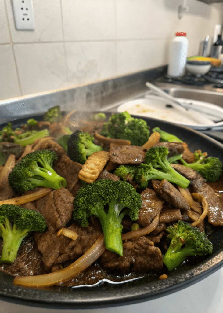 Easy Beef and Broccoli Stir Fry dish recipe 
