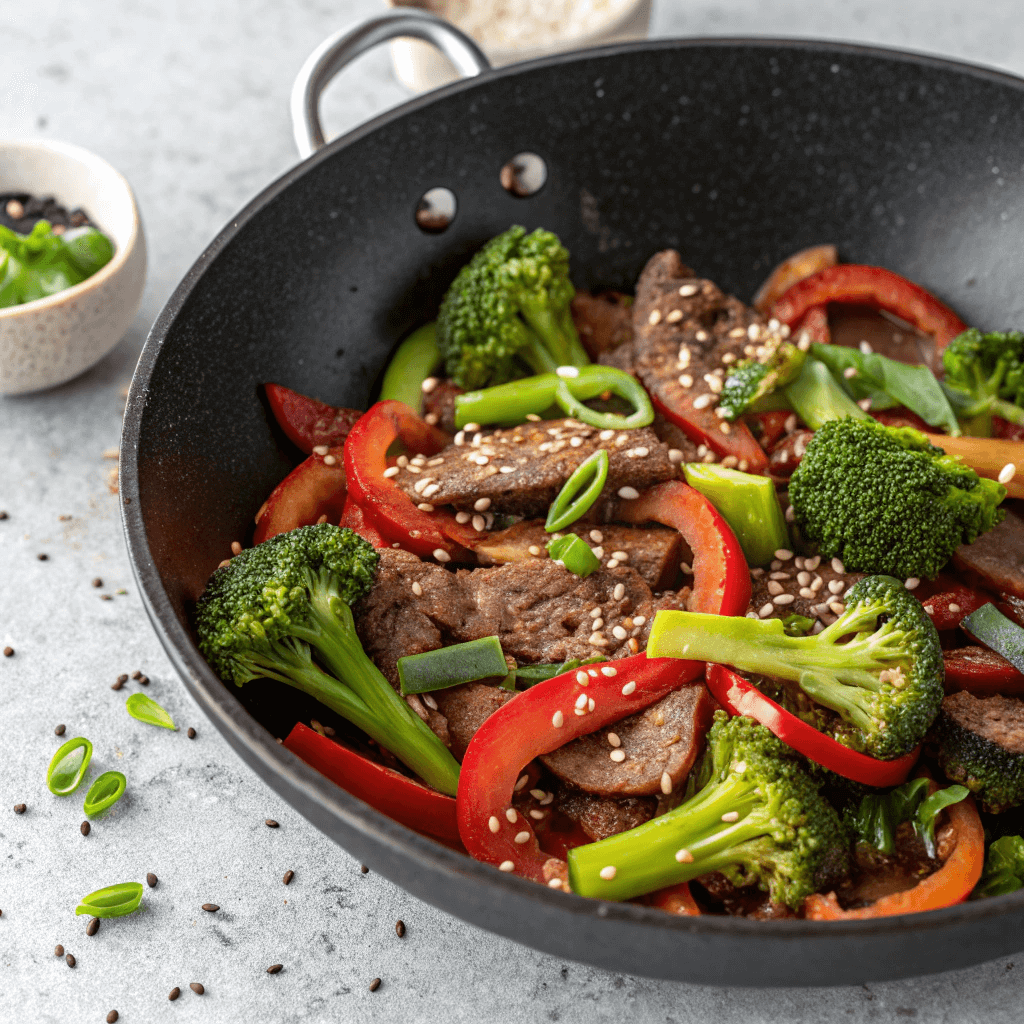 Easy Beef Broccoli Stir Fry dish recipe 