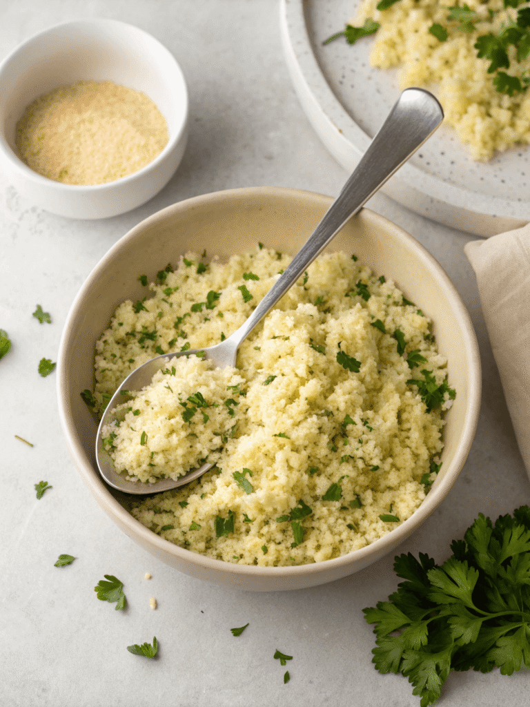 oven roasted cauliflower rice