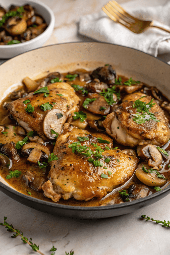 chicken thighs with mushroom recipe