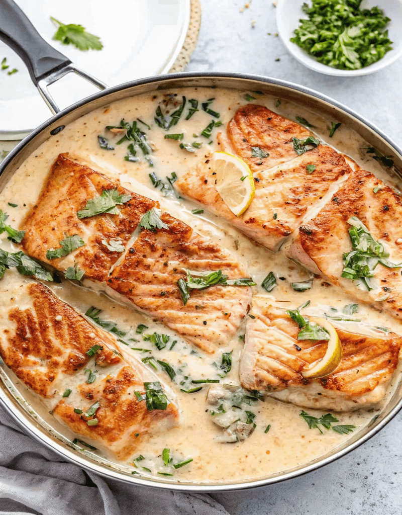 Creamy Butter Tuscan Salmon