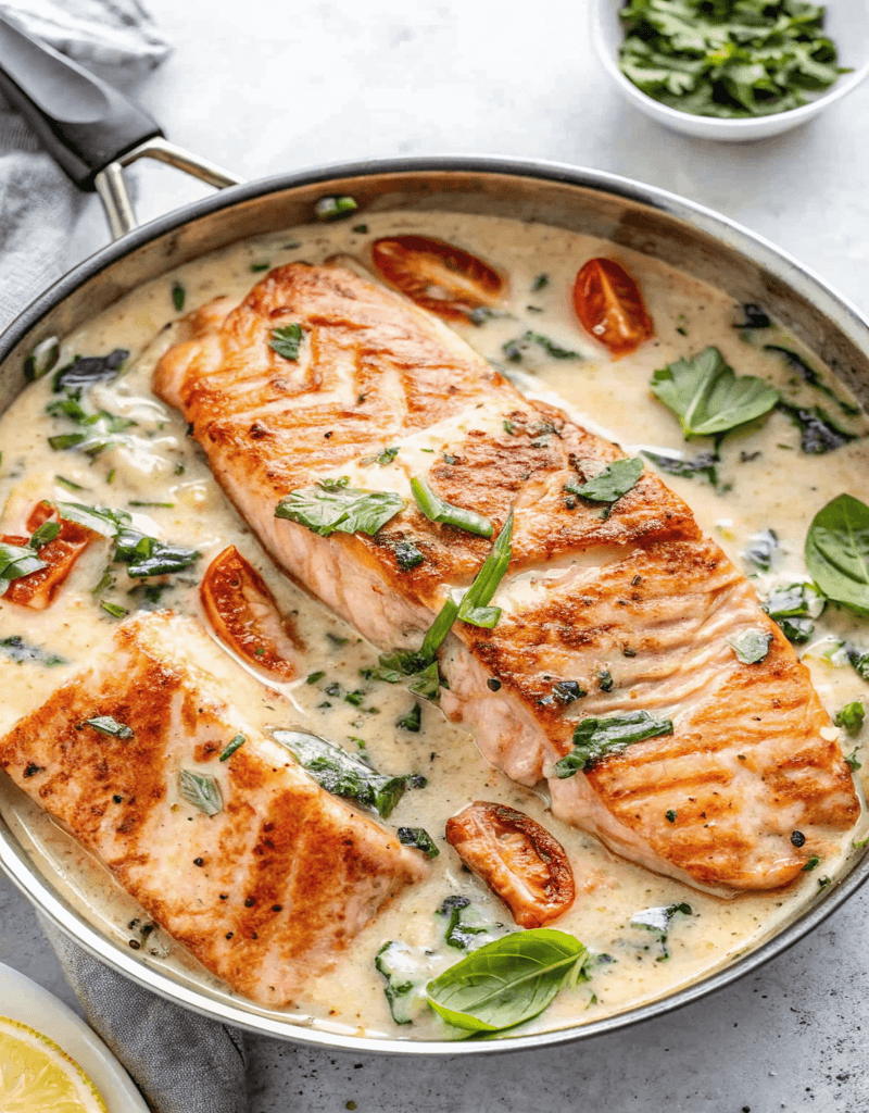 Tuscan Salmon dish recipe