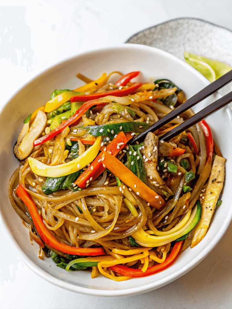 Korean glass noodle stir fry