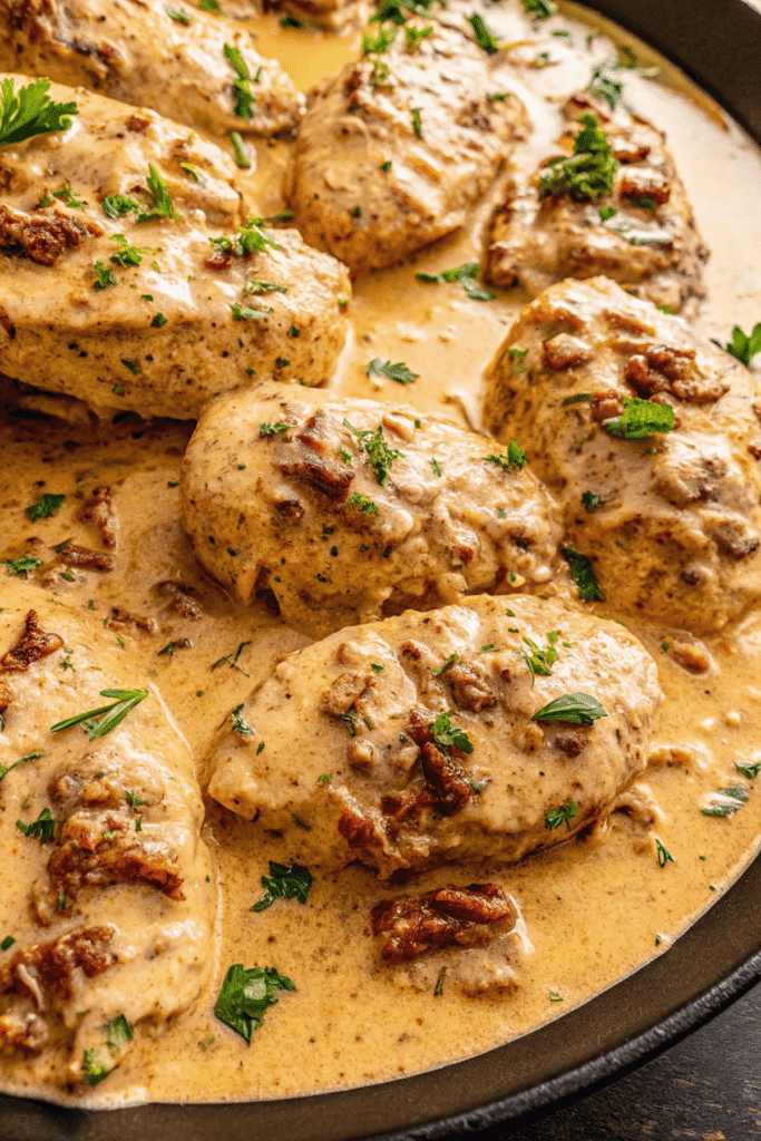 Marry Me Chicken serving
