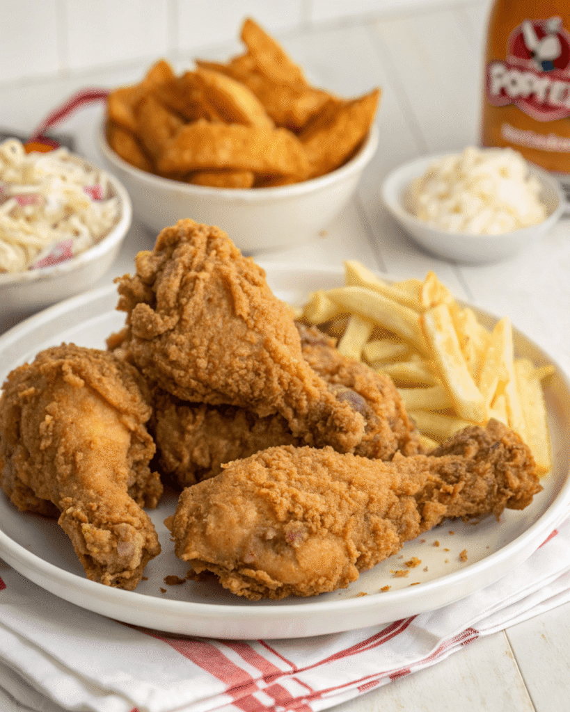 Popeyes Style Fried Chicken  serving