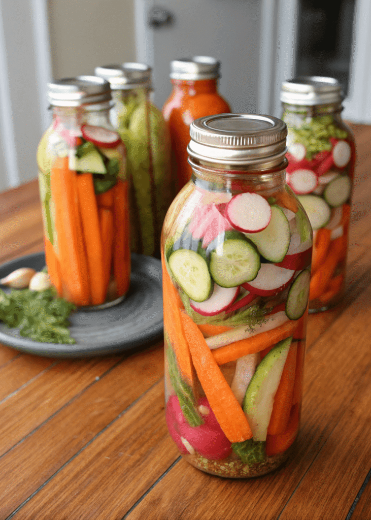 quick pickled vegetables store