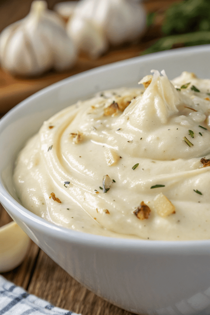 Easy Garlic Cream Sauce recipe 