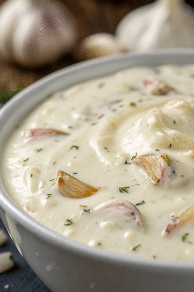 Easy Garlic Cream Sauce recipe step by step